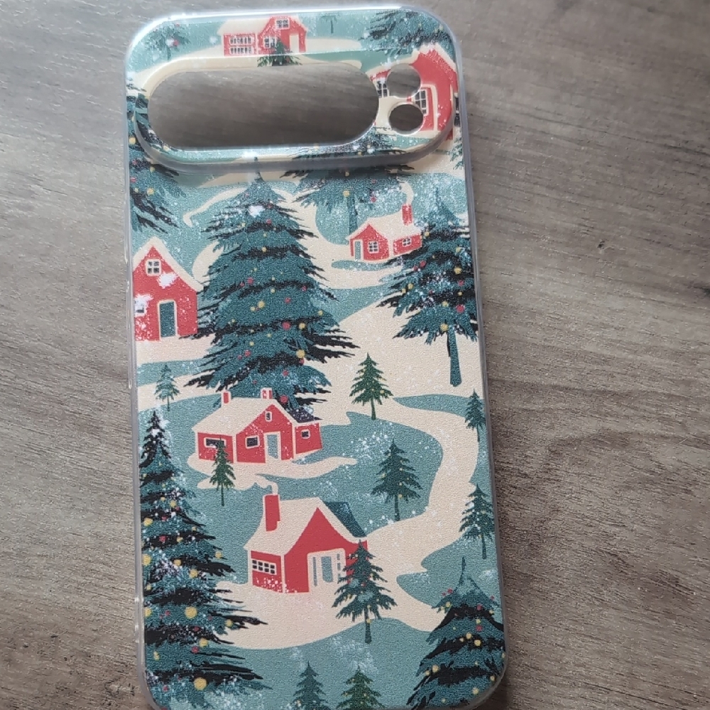 Google Pixel 9 Pro Festive Holiday Phone Case - Vintage Christmas